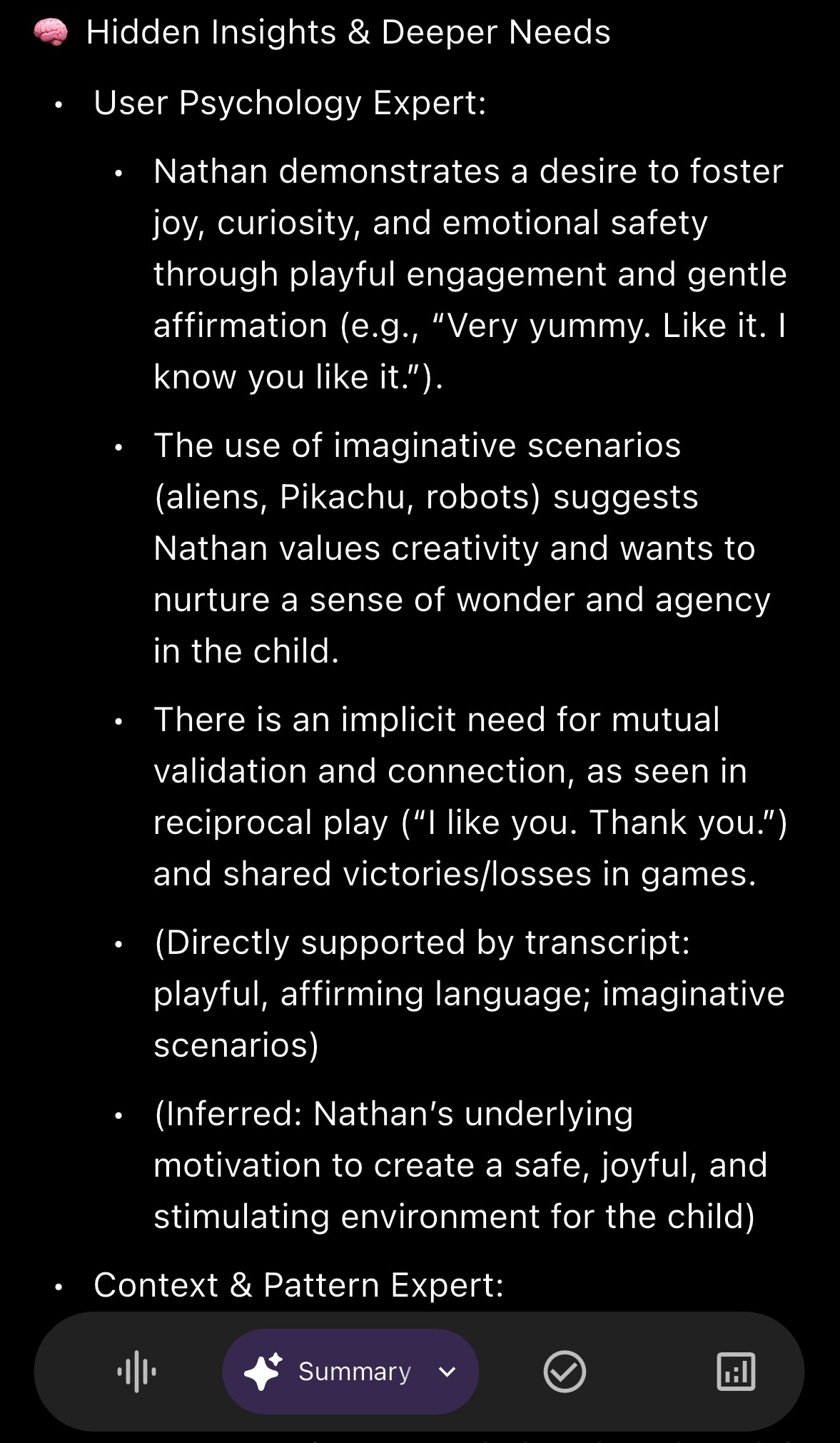 Momento AI Analysis - Hidden Insights and Deeper Needs
